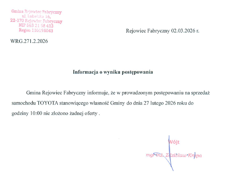 wyniki postepowania