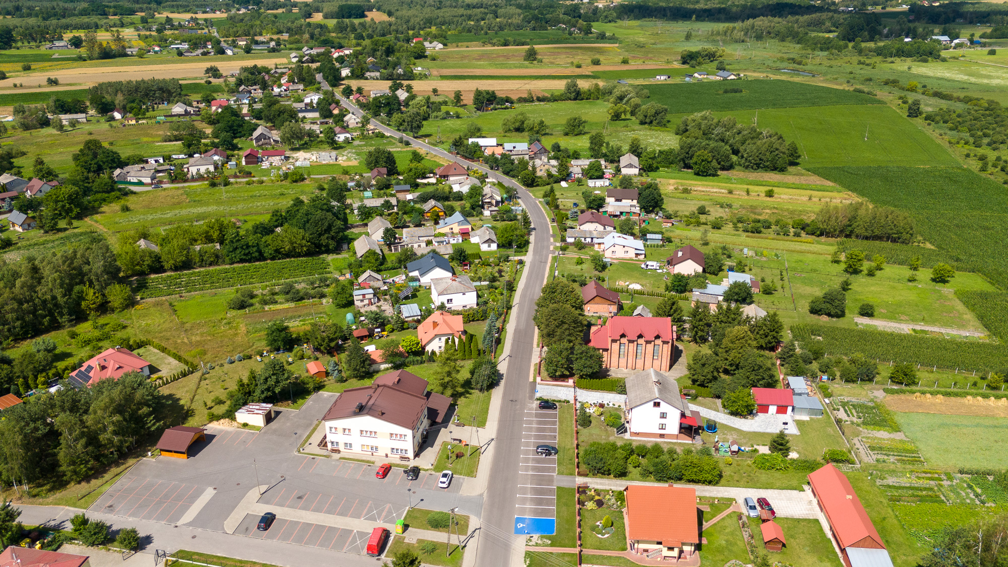 Widok z lotu ptaka na Liszno